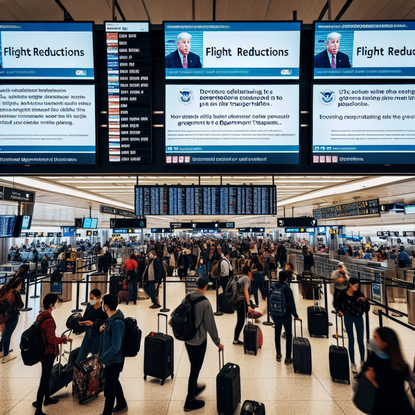 Newark Airport Faces More Disruptions Amid Flight Reduction Discussions by Trump's Transportation Secretary