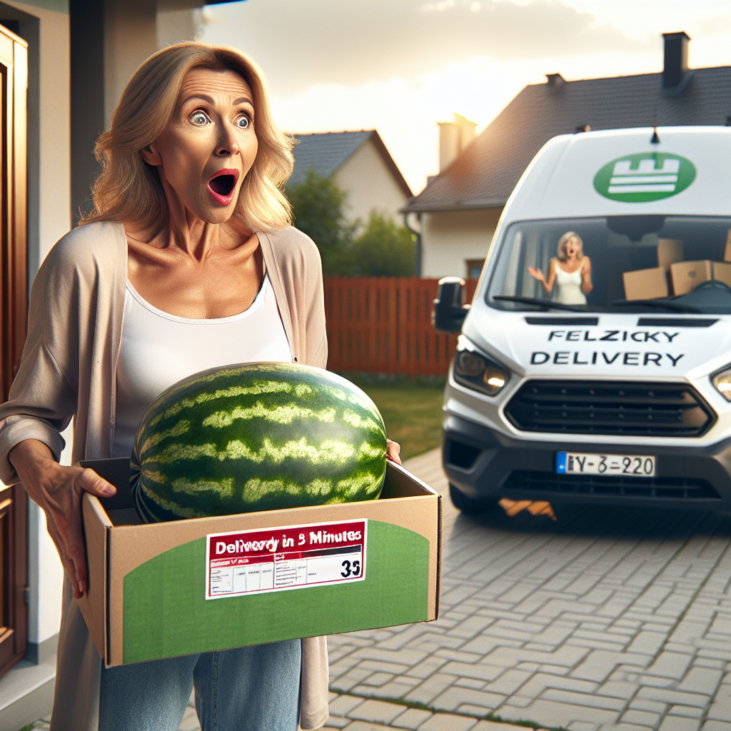 Polish Woman Amazed by 5-Minute Watermelon Delivery from Blinkit