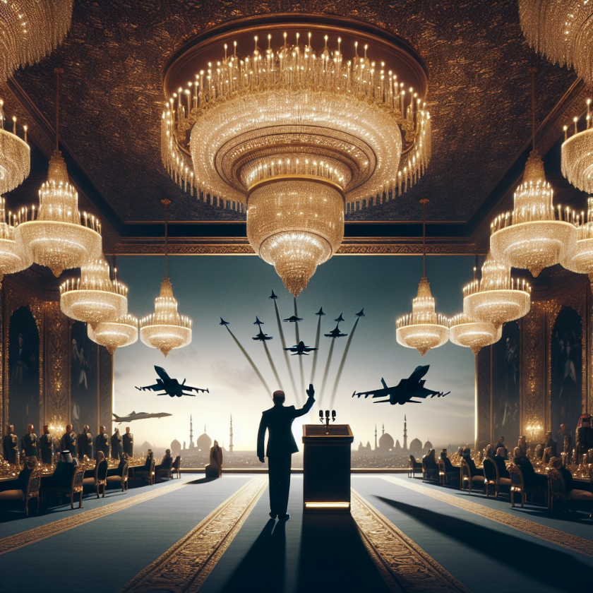 Trump Receives Grand Reception with Warplanes and Chandeliers in Saudi Arabia