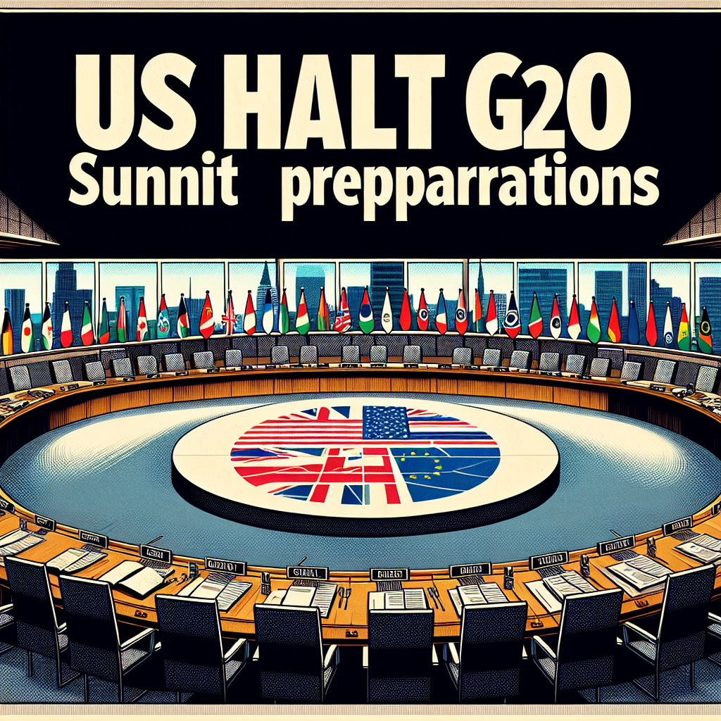 US Halts G20 Summit Preparations – Washington Post
