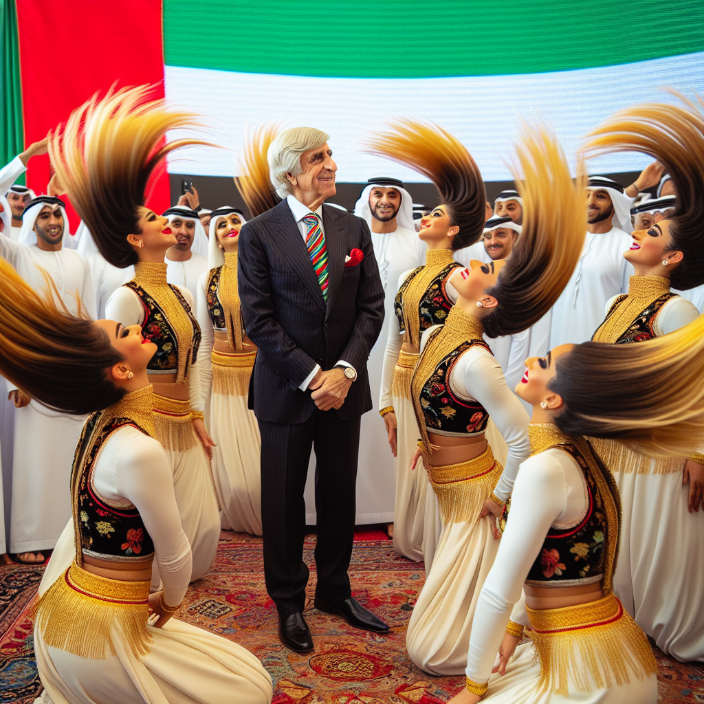 Watch: Traditional Dancers Greet Trump in UAE with Hair-Flipping Performance