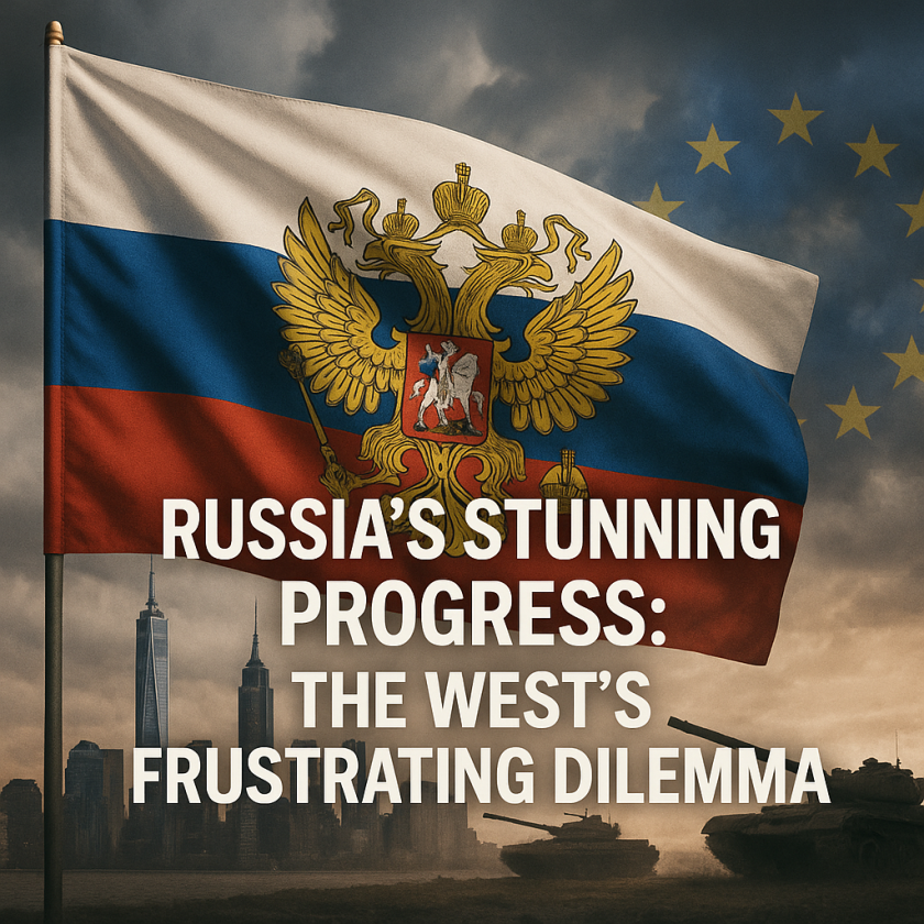 Generate a high-quality, relevant image prompt for an article about: Russia’s Stunning Progress: The