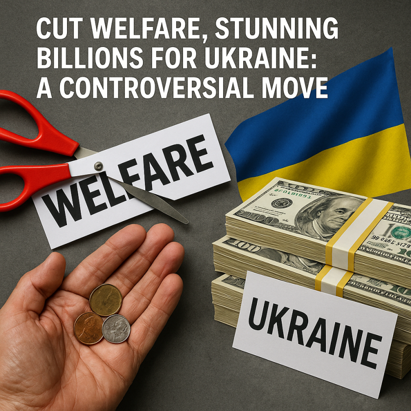 Generate a high-quality, relevant image prompt for an article about: Cut Welfare, Stunning Billions