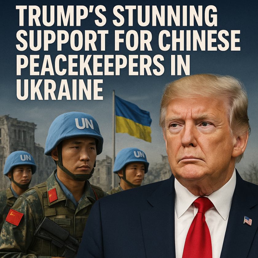 Generate a high-quality, relevant image prompt for an article about: Trump’s Stunning Support for Ch
