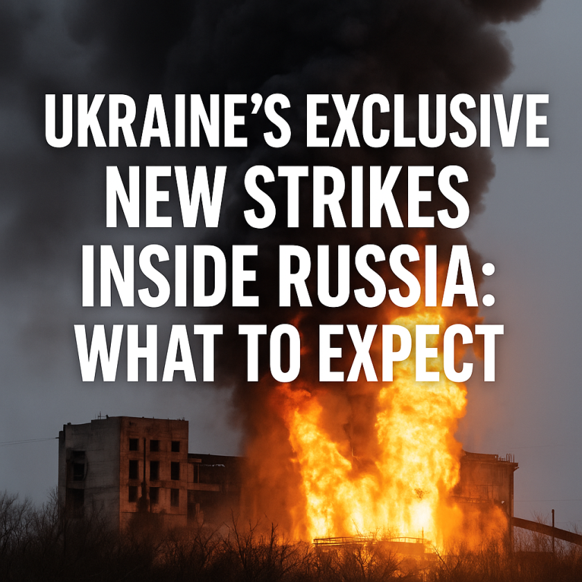 Generate a high-quality, relevant image prompt for an article about: Ukraine’s Exclusive New Strikes