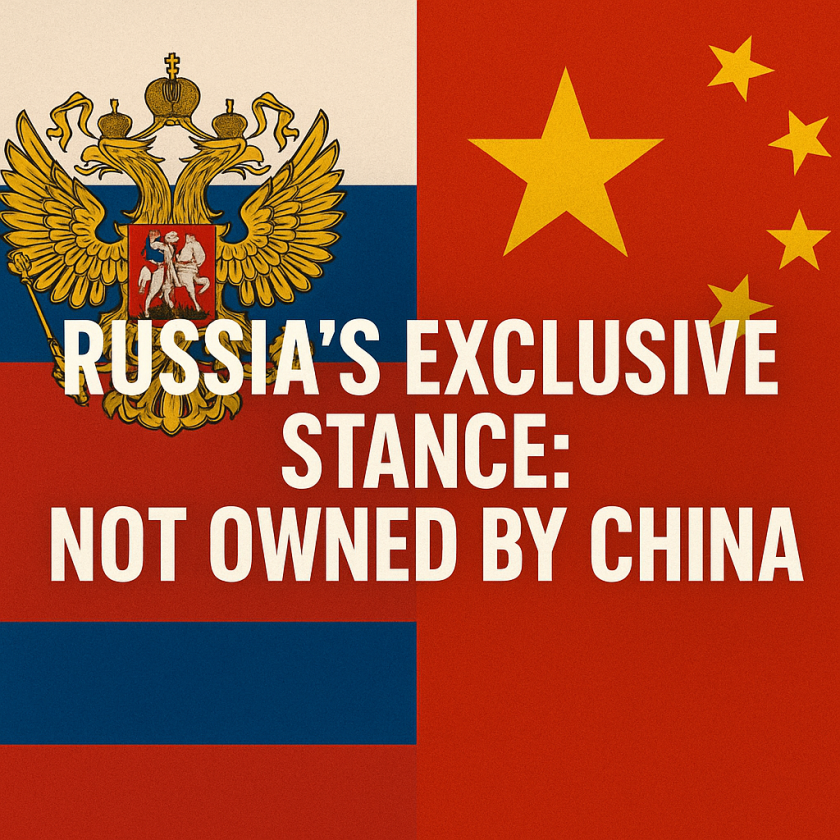 Generate a high-quality, relevant image prompt for an article about: Russia’s Exclusive Stance: Not