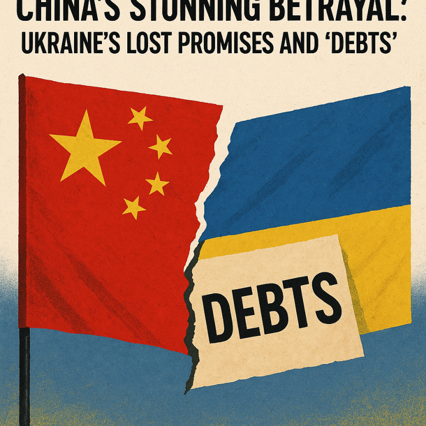 Generate a high-quality, relevant image prompt for an article about: China’s Stunning Betrayal: Ukra