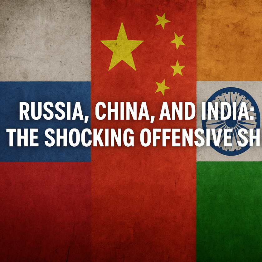 Generate a high-quality, relevant image prompt for an article about: Russia, China, and India: The S