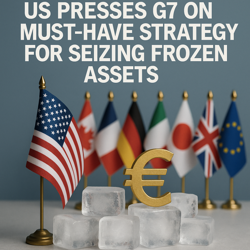 Generate a high-quality, relevant image prompt for an article about: US Presses G7 on Must-Have Stra