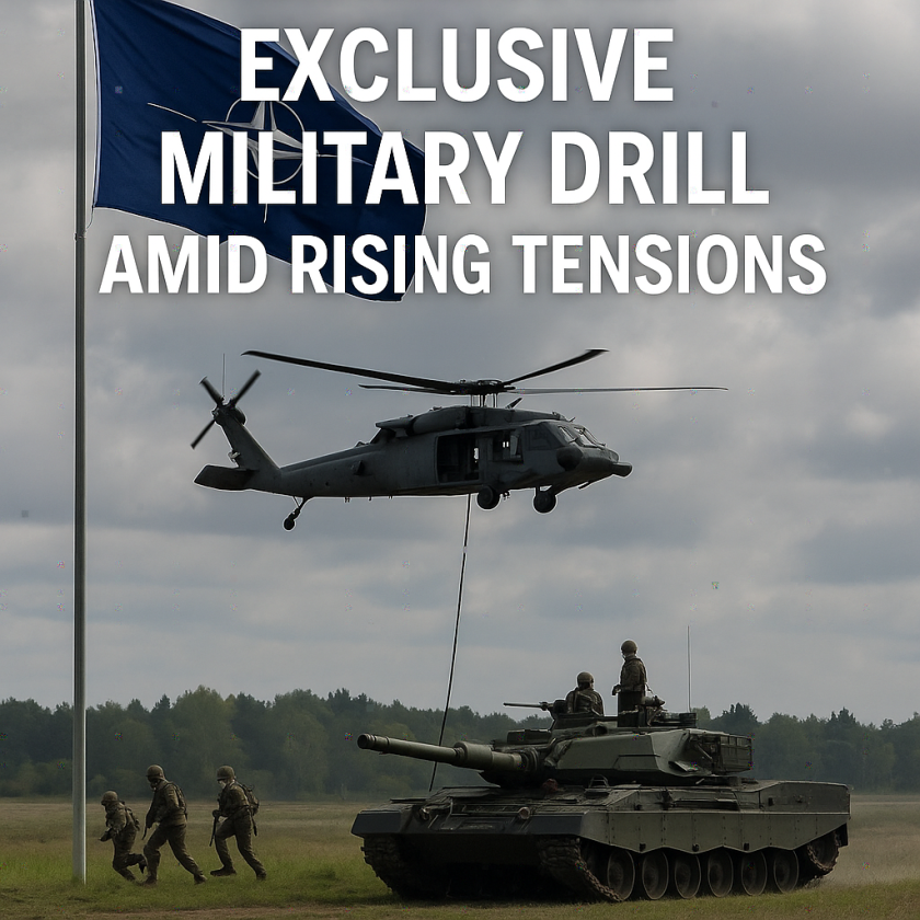 Generate a high-quality, relevant image prompt for an article about: NATO Launches Exclusive Militar