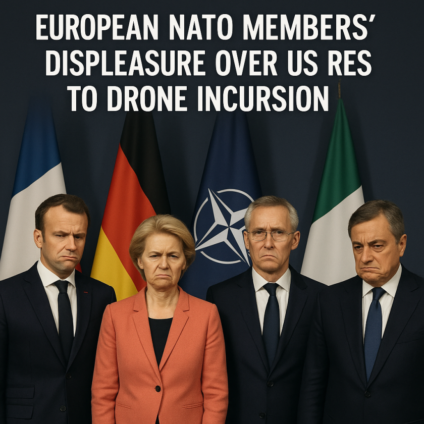 Generate a high-quality, relevant image prompt for an article about: European NATO Members’ Displeas