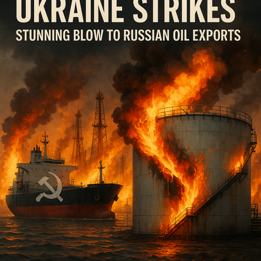Generate a high-quality, relevant image prompt for an article about: Ukraine Strikes: Stunning Blow