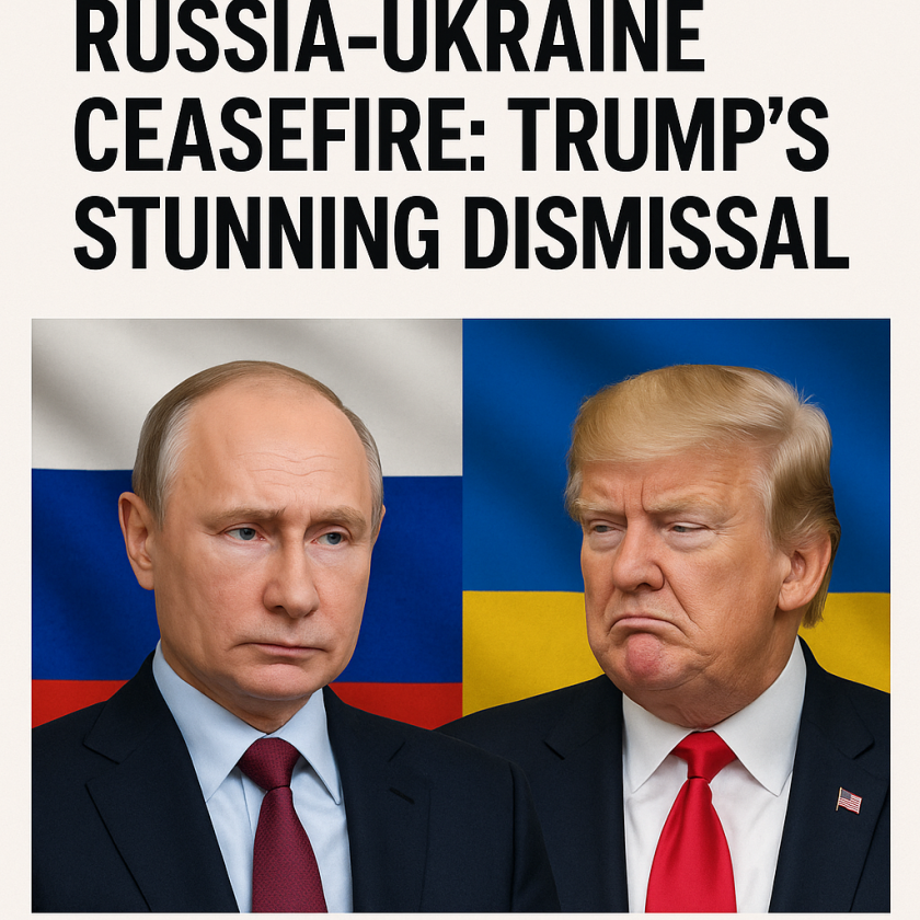 Generate a high-quality, relevant image prompt for an article about: Russia-Ukraine Ceasefire: Trump