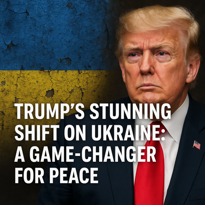 Generate a high-quality, relevant image prompt for an article about: Trump’s Stunning Shift on Ukrai