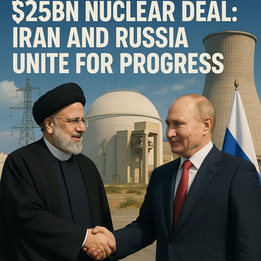 Generate a high-quality, relevant image prompt for an article about: Exclusive $25bn Nuclear Deal: I