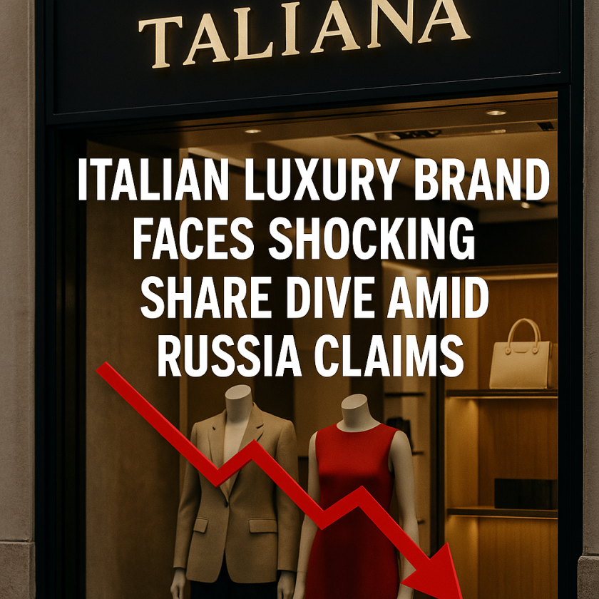 Generate a high-quality, relevant image prompt for an article about: Italian Luxury Brand Faces Shoc