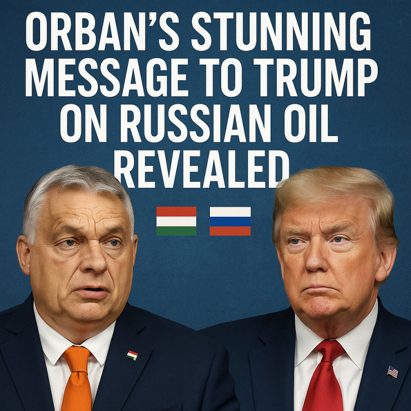 Generate a high-quality, relevant image prompt for an article about: Orban’s Stunning Message to Tru