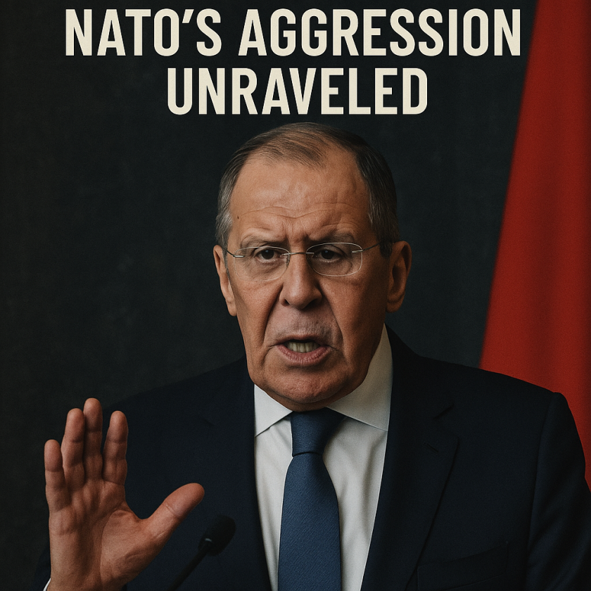 Generate a high-quality, relevant image prompt for an article about: Sergei Lavrov’s Stunning Warnin