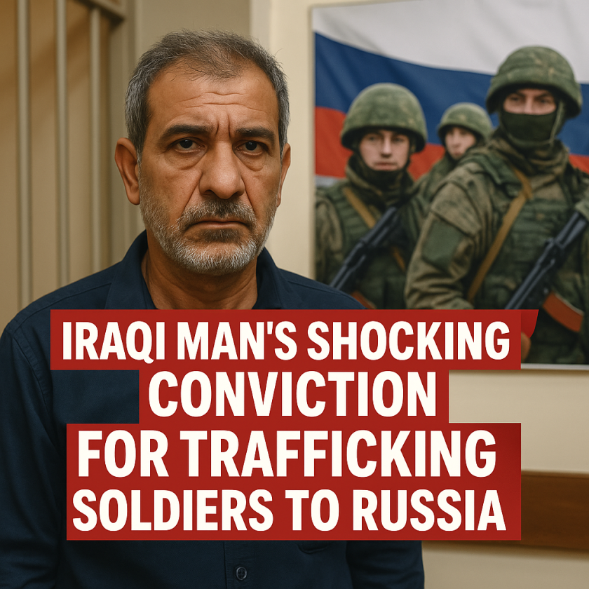 Generate a high-quality, relevant image prompt for an article about: Iraqi Man’s Shocking Conviction