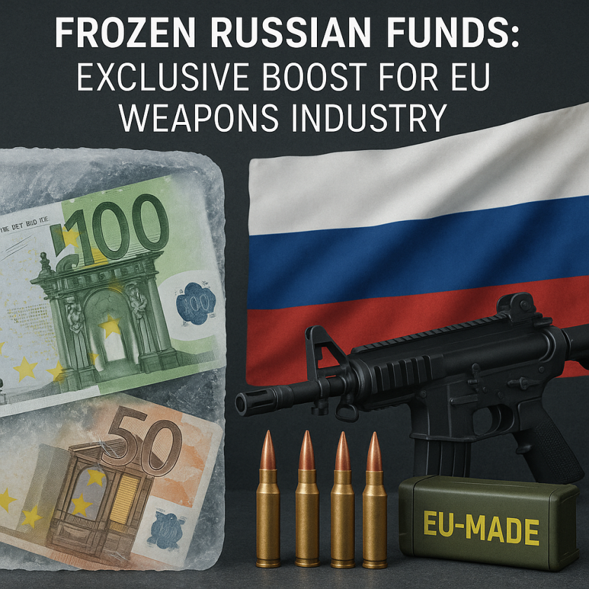 Generate a high-quality, relevant image prompt for an article about: Frozen Russian Funds: Exclusive