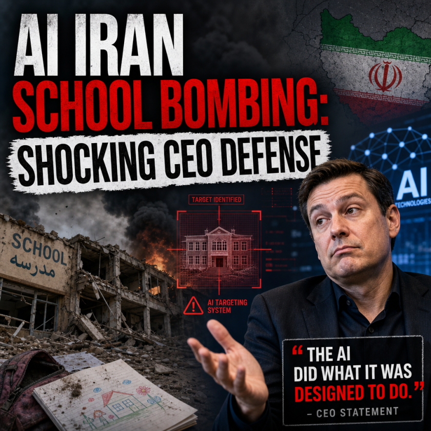 Illustration of AI Iran School Bombing: Shocking CEO Defense