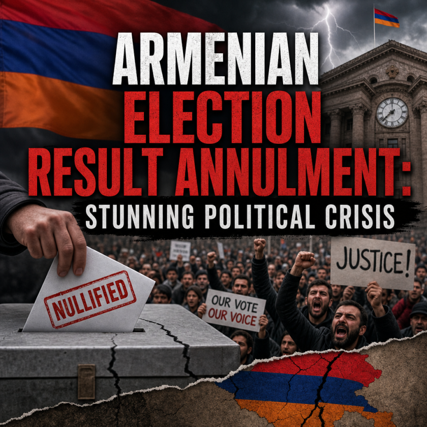 Illustration of Armenian Election Result Annulment: Stunning Political Crisis