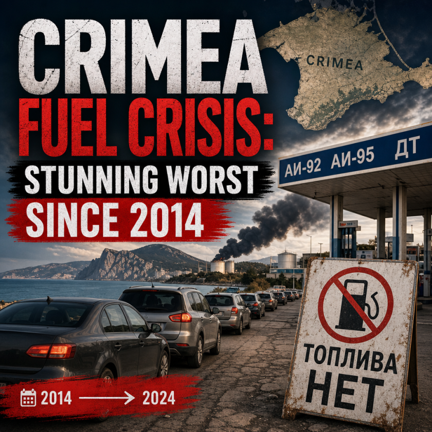 Illustration of Crimea Fuel Crisis: Stunning Worst Since 2014