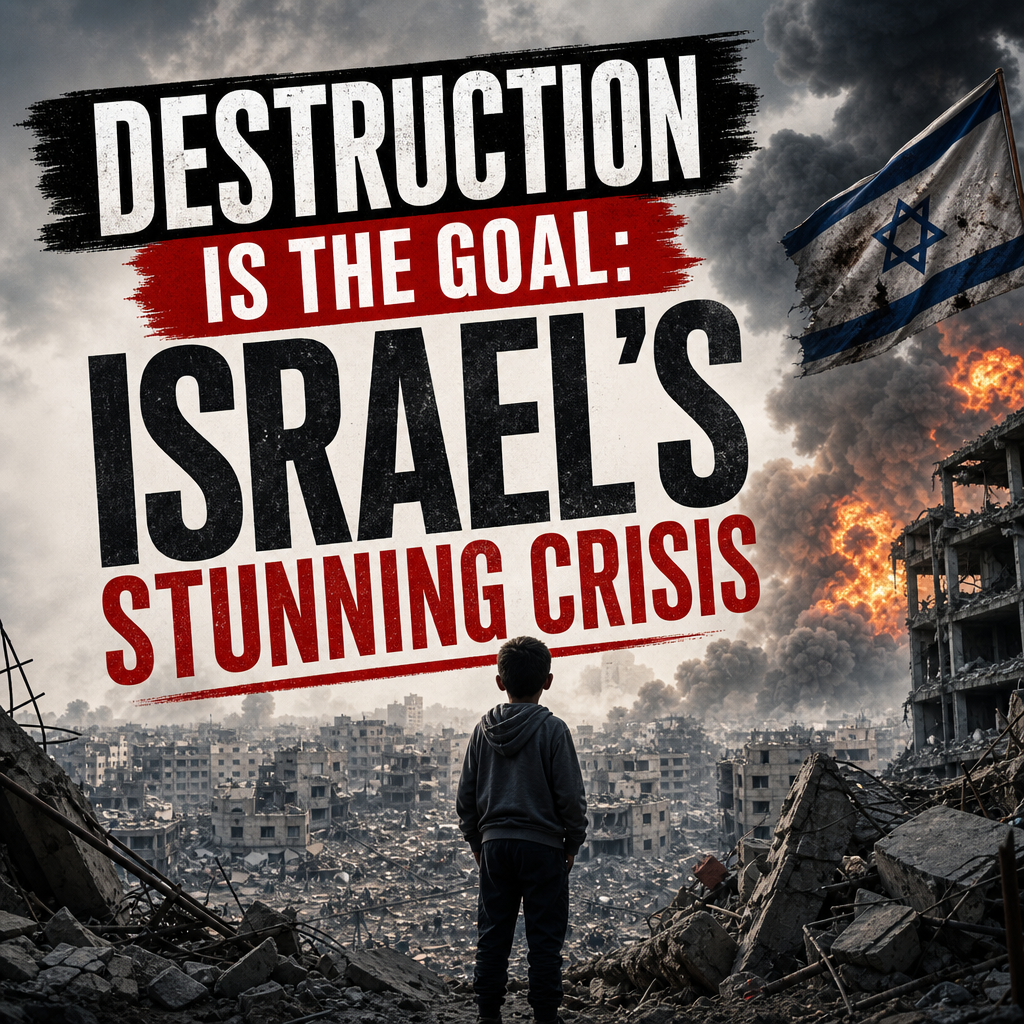 Illustration of Destruction Is the Goal: Israel’s Stunning Crisis