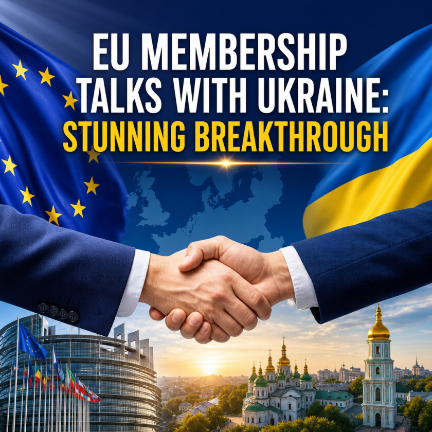Illustration of EU Membership Talks with Ukraine: Stunning Breakthrough