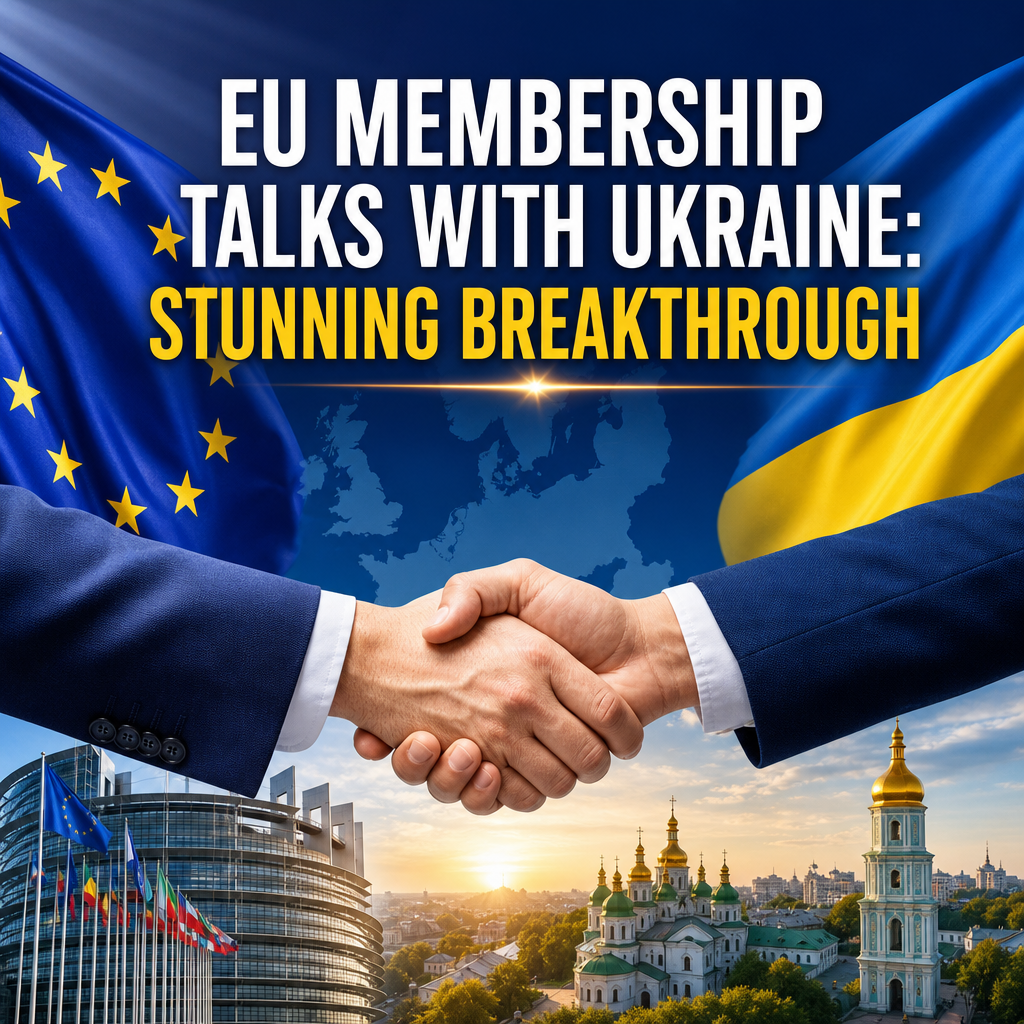 Illustration of EU Membership Talks with Ukraine: Stunning Breakthrough