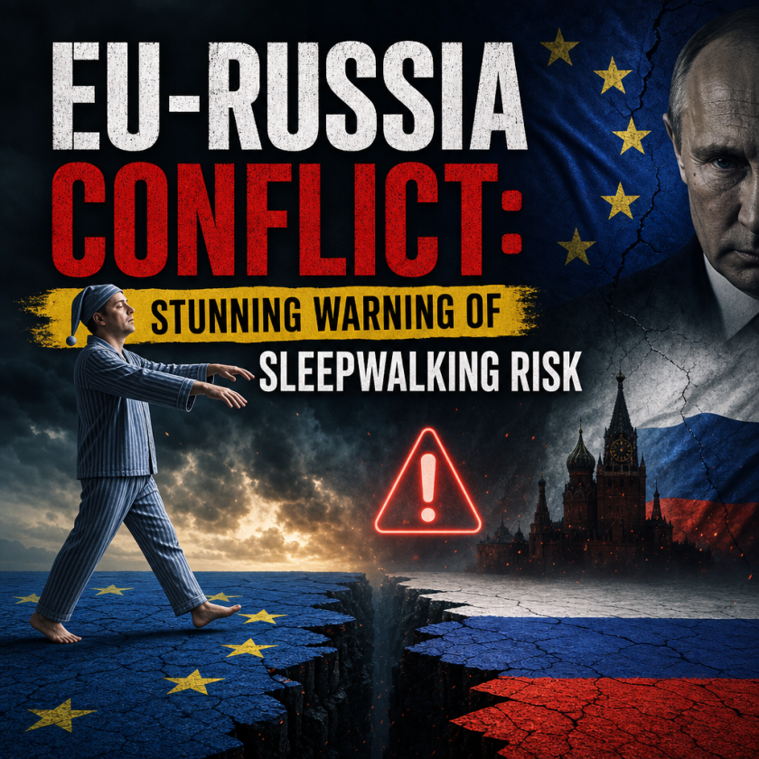 Illustration of EU-Russia Conflict: Stunning Warning of Sleepwalking Risk