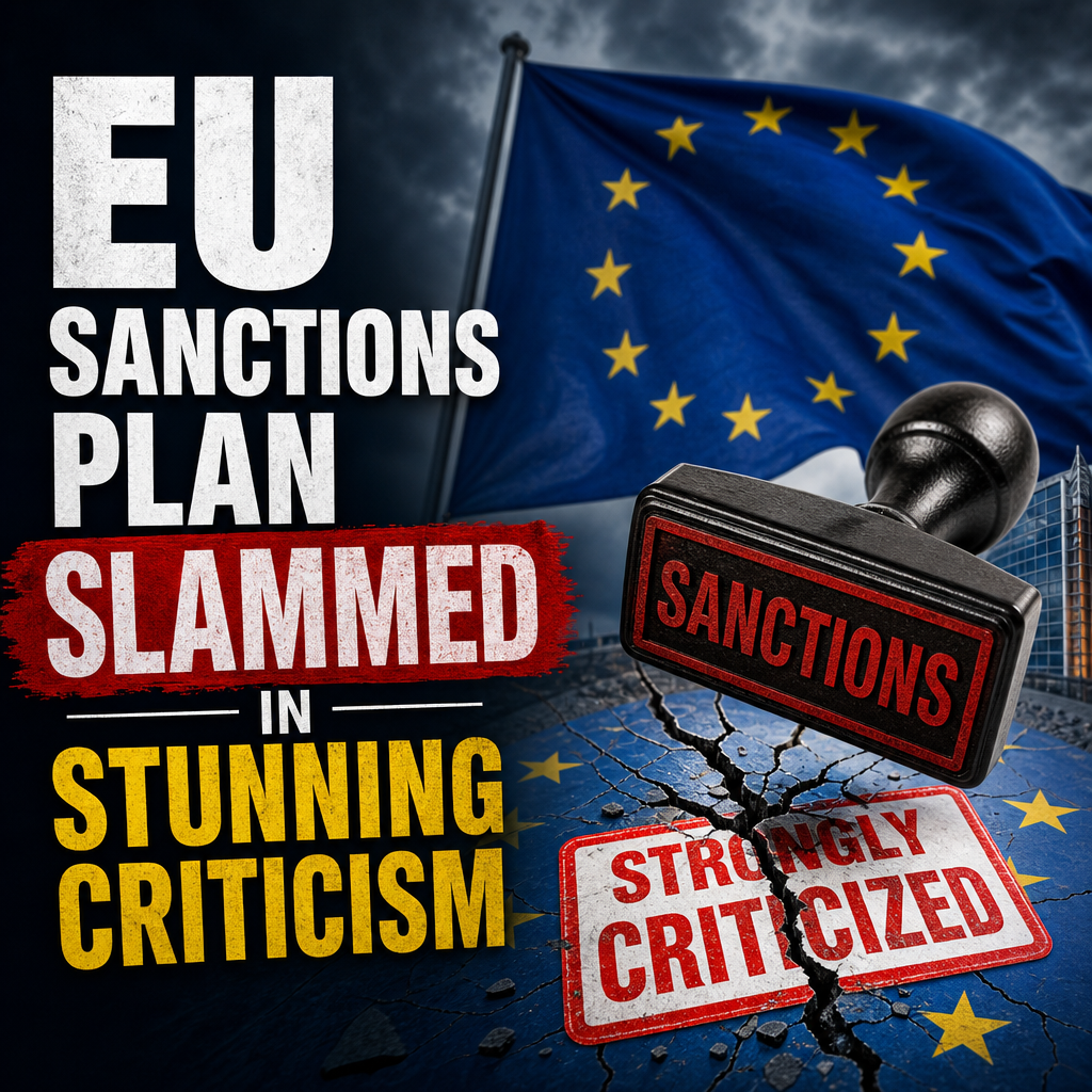 Illustration of EU Sanctions Plan Slammed in Stunning Criticism