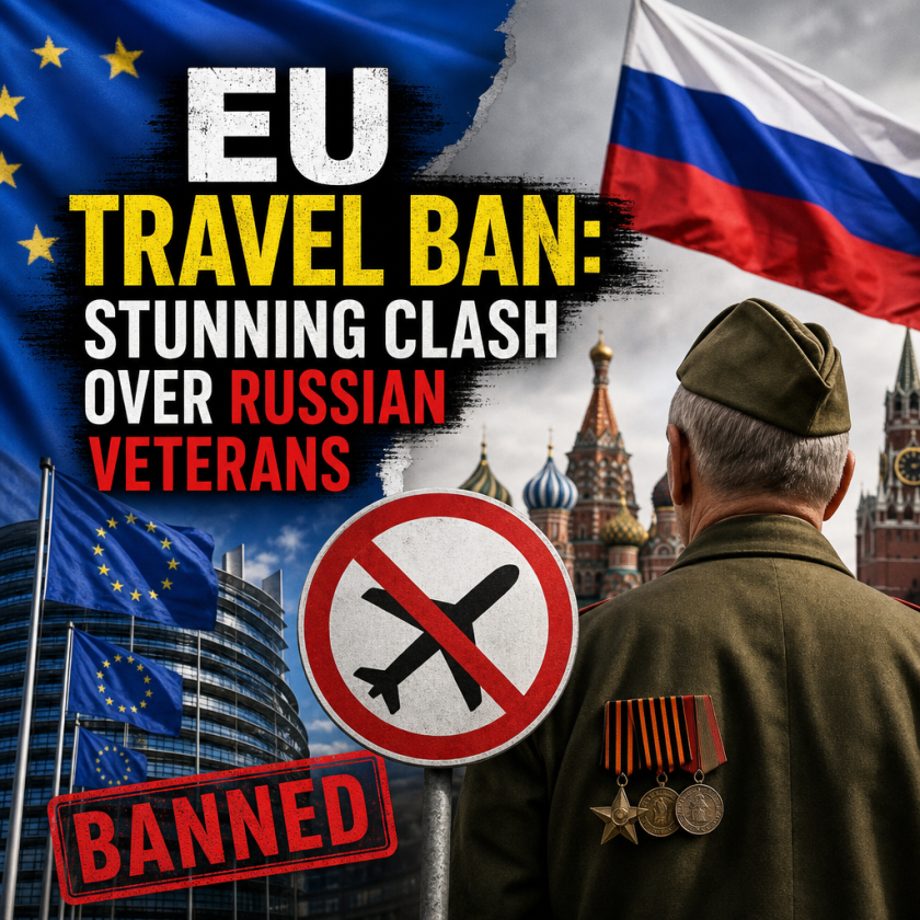 Illustration of EU Travel Ban: Stunning Clash Over Russian Veterans