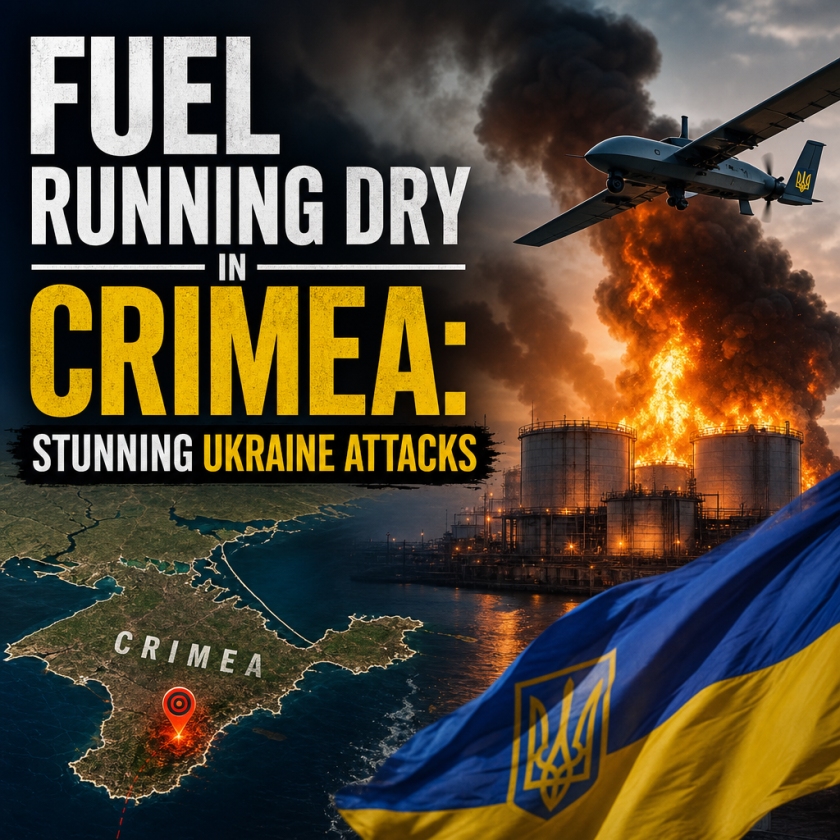 Illustration of Fuel Running Dry in Crimea: Stunning Ukraine Attacks