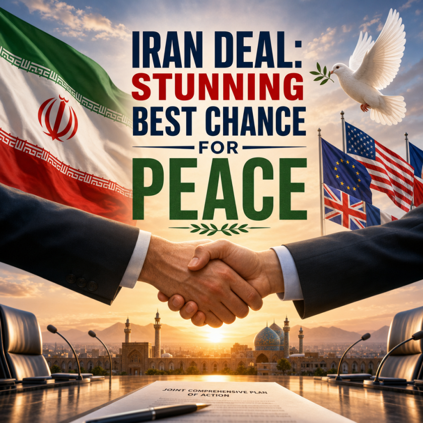 Illustration of Iran Deal: Stunning Best Chance for Peace