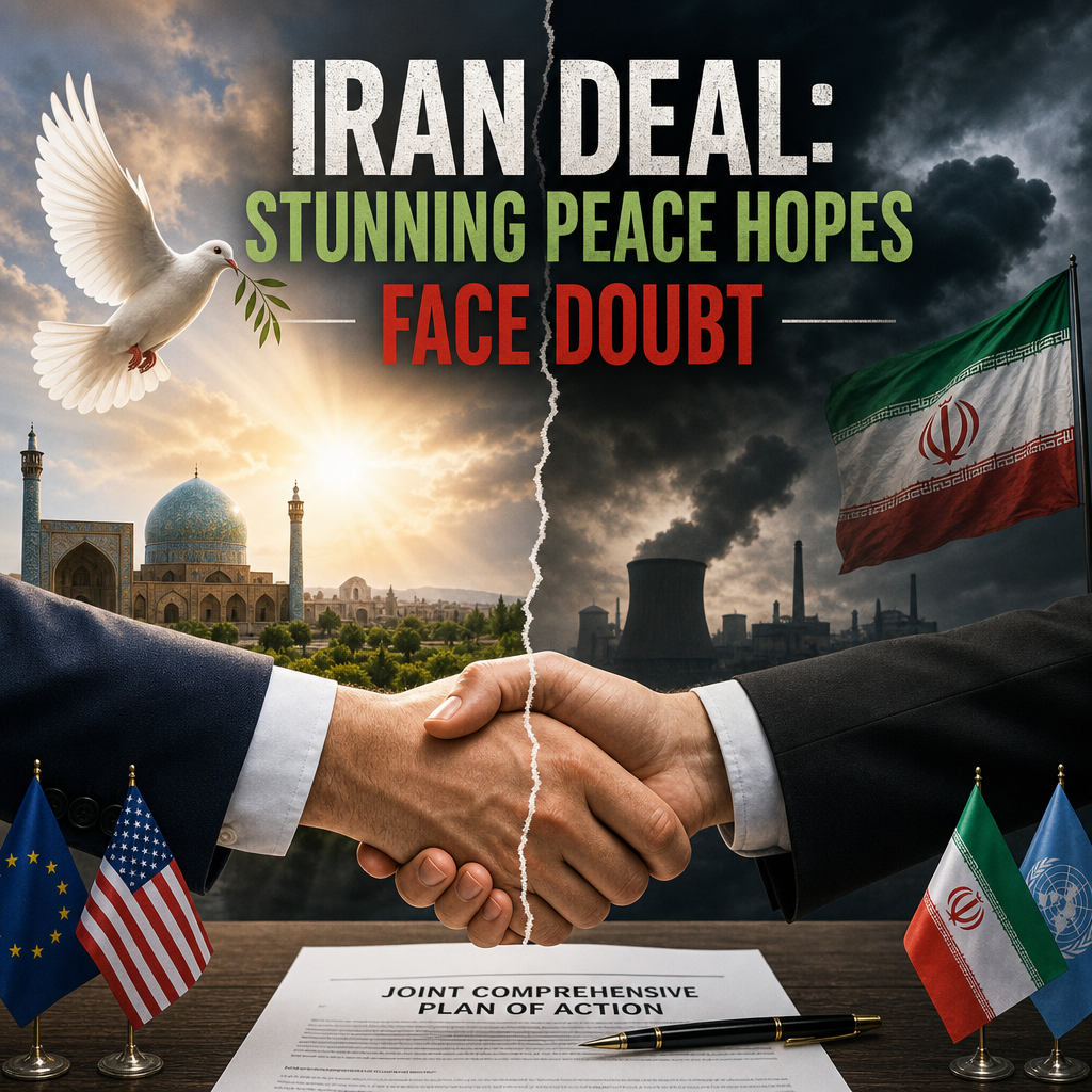 Illustration of Iran Deal: Stunning Peace Hopes Face Doubt
