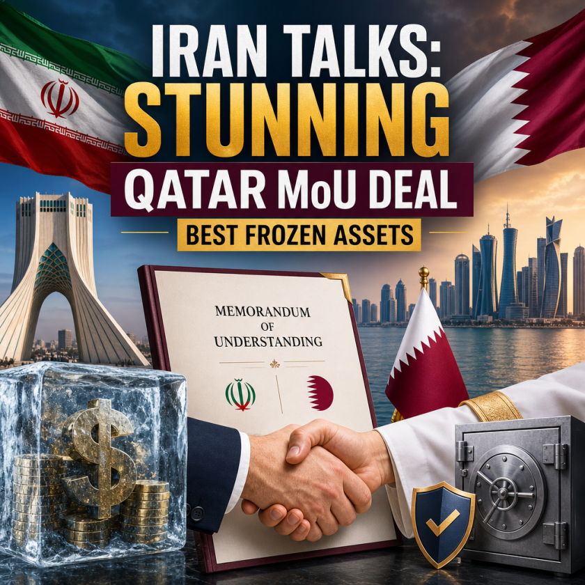 Illustration of Iran Talks: Stunning Qatar MoU Deal, Best Frozen Assets