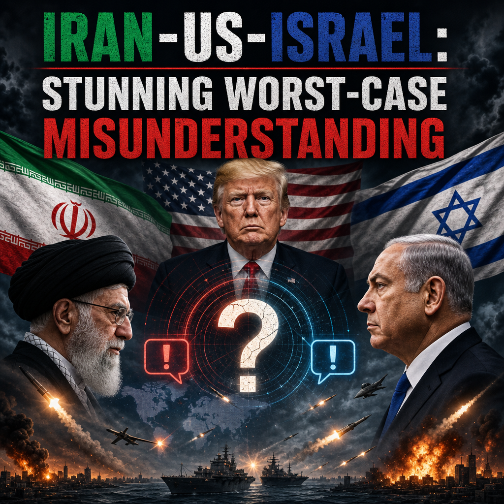Illustration of Iran-US-Israel: Stunning Worst-Case Misunderstanding