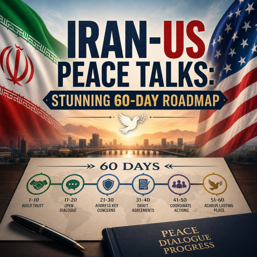 Illustration of Iran-US Peace Talks: Stunning 60-Day Roadmap