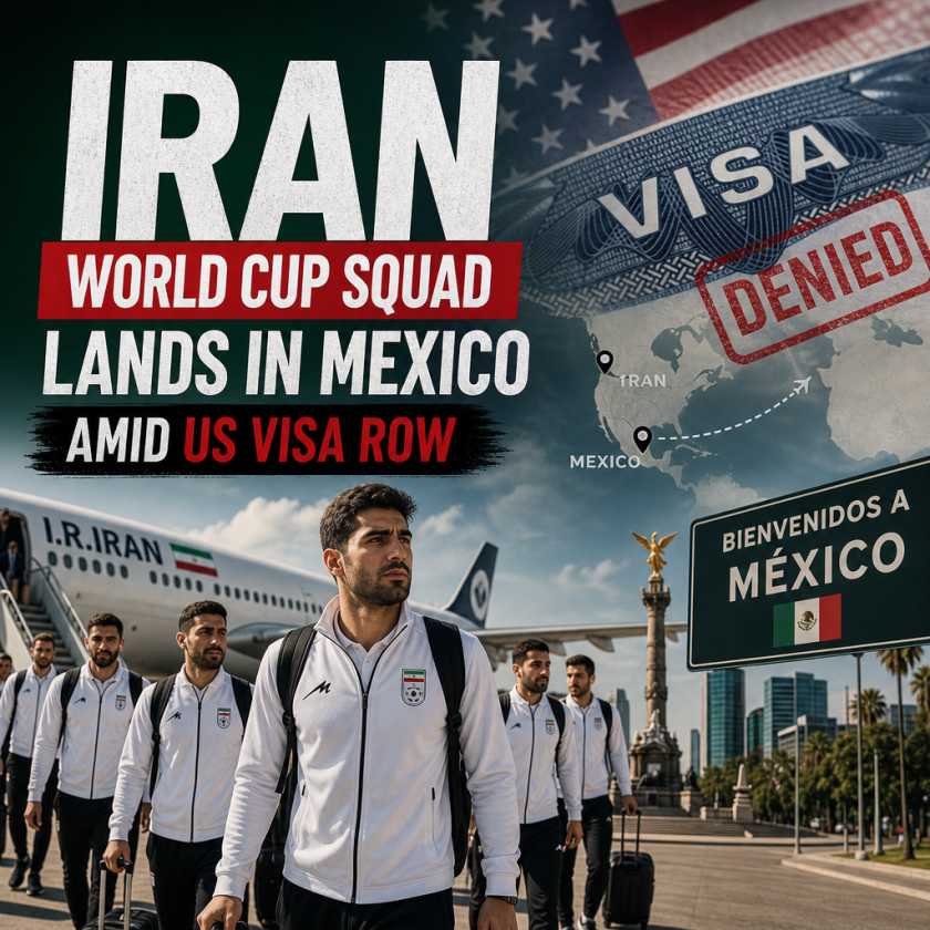 Illustration of Iran World Cup Squad Lands in Mexico Amid US Visa Row