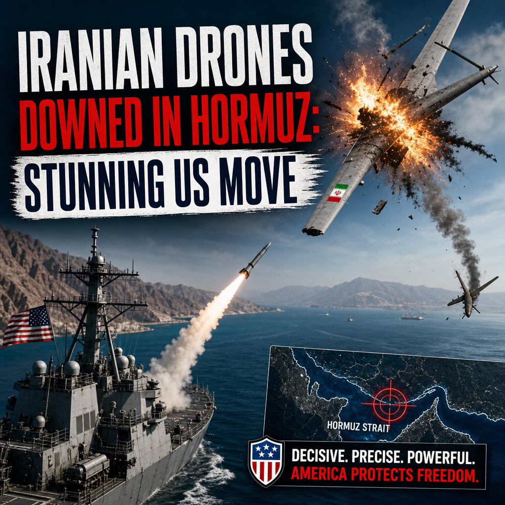 Illustration of Iranian Drones Downed in Hormuz: Stunning US Move
