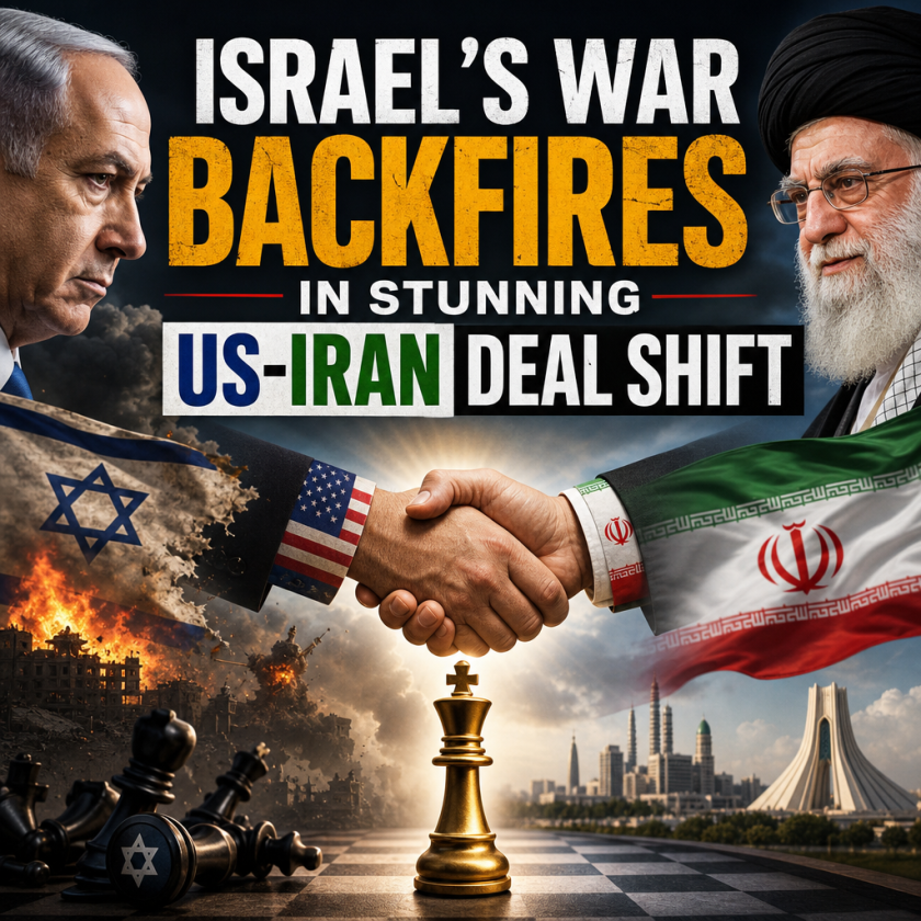Illustration of Israel’s War Backfires in Stunning US-Iran Deal Shift