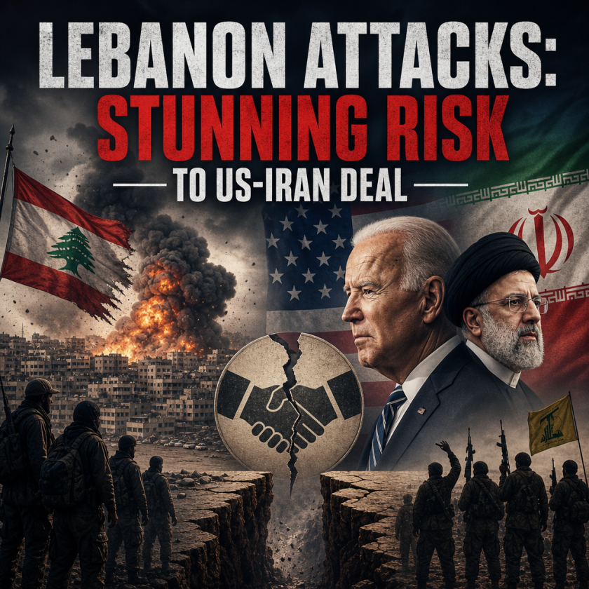 Illustration of Lebanon Attacks: Stunning Risk to US-Iran Deal