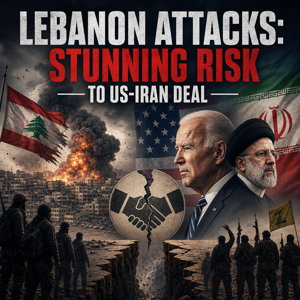Illustration of Lebanon Attacks: Stunning Risk to US-Iran Deal