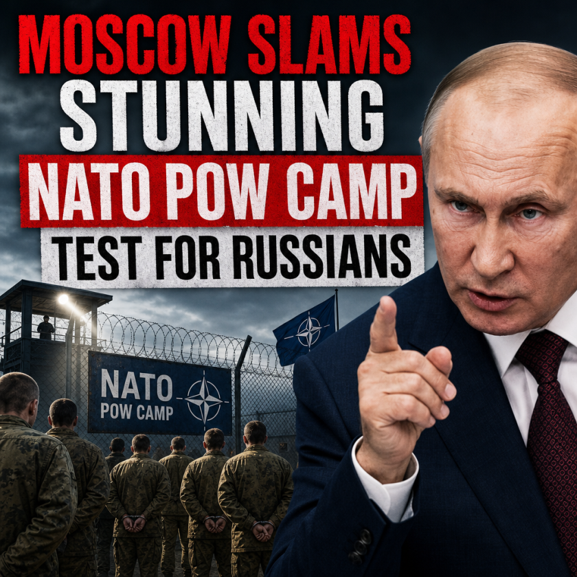 Illustration of Moscow Slams Stunning NATO POW Camp Test for Russians