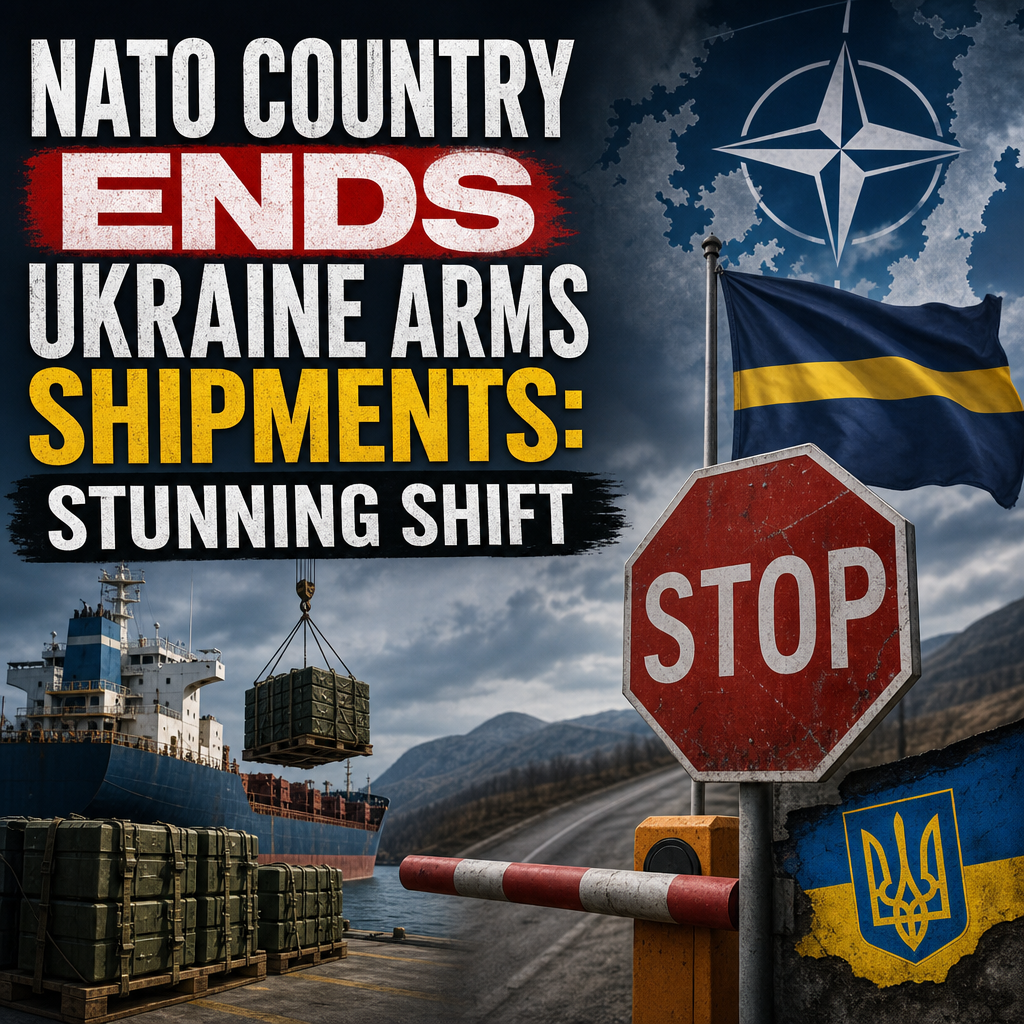 Illustration of NATO Country Ends Ukraine Arms Shipments: Stunning Shift