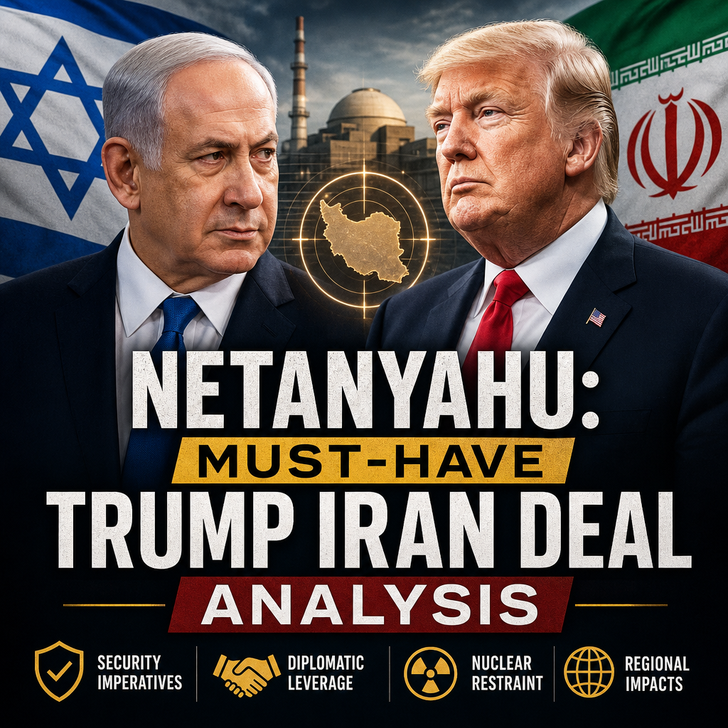 Illustration of Netanyahu: Must-Have Trump Iran Deal Analysis