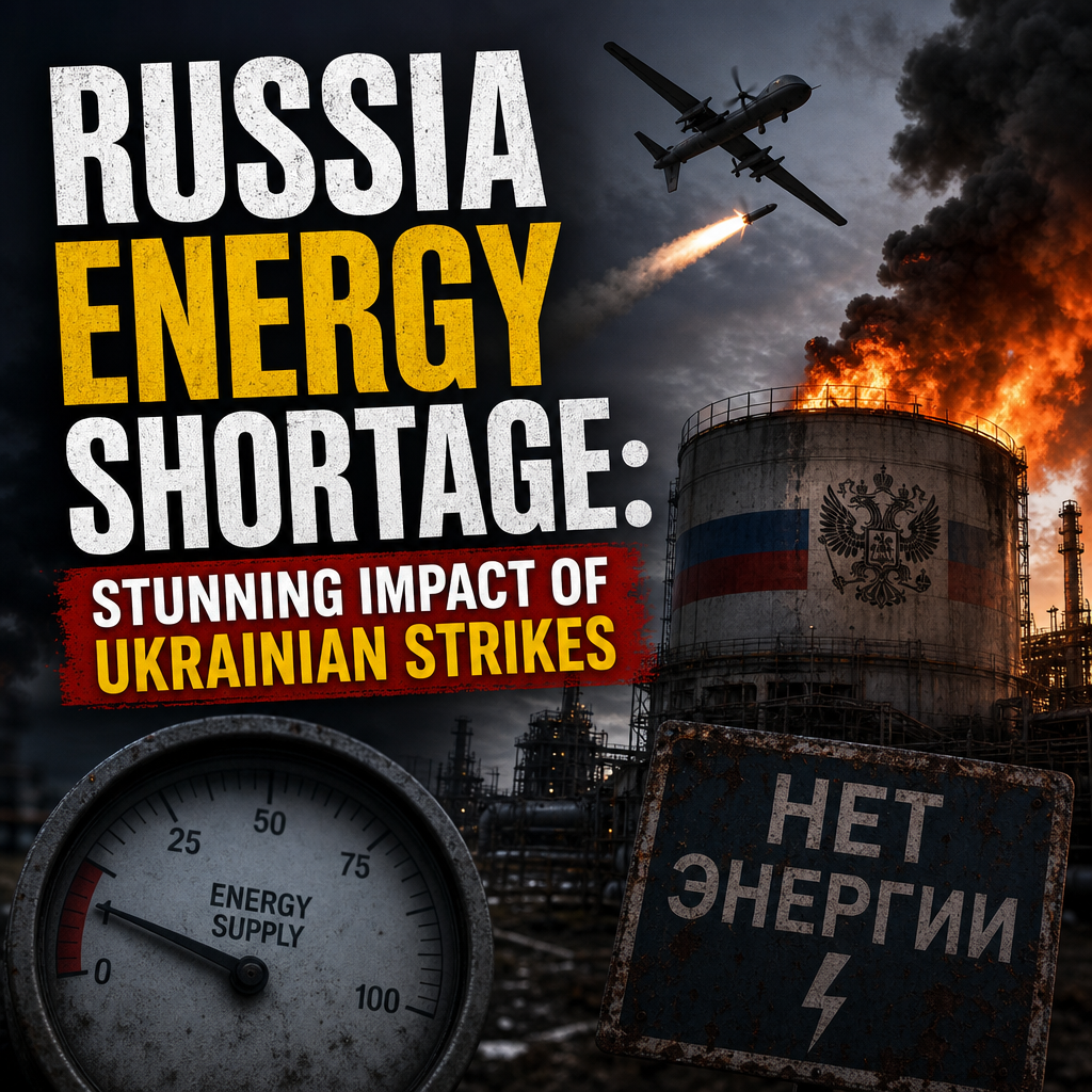 Illustration of Russia Energy Shortage: Stunning Impact of Ukrainian Strikes