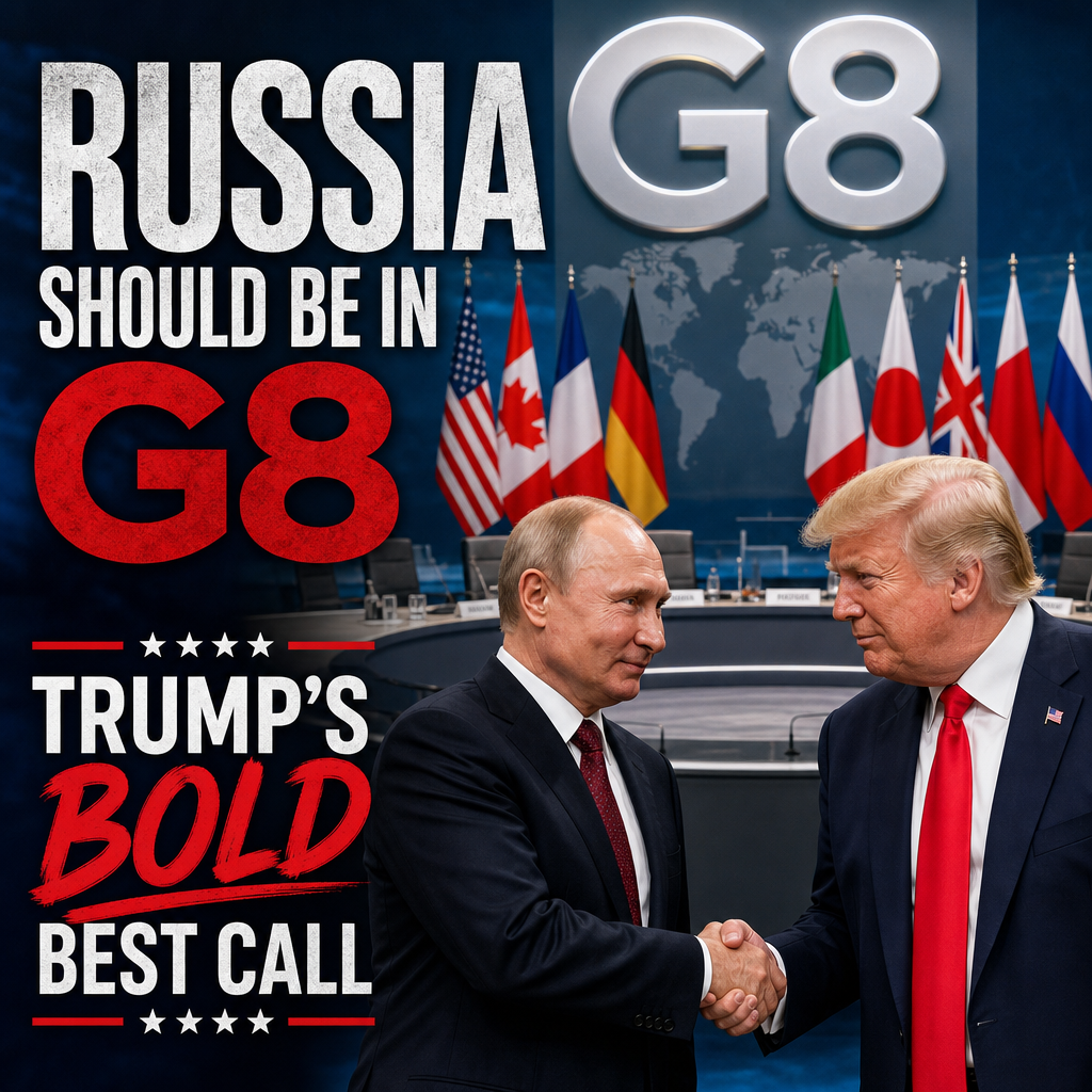 Illustration of Russia Should Be in G8 – Trump’s Bold Best Call