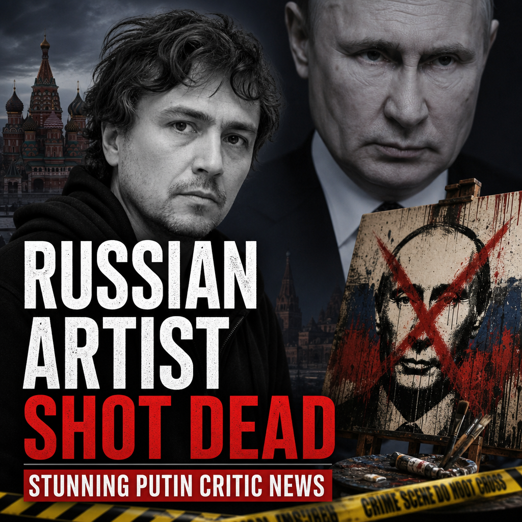 Illustration of Russian Artist Shot Dead: Stunning Putin Critic News